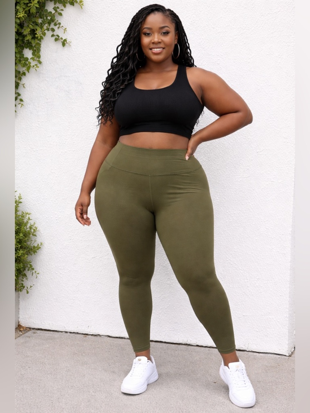 All in Motion Dark Moss Green Women's High-Rise Leggings Sz(XL)